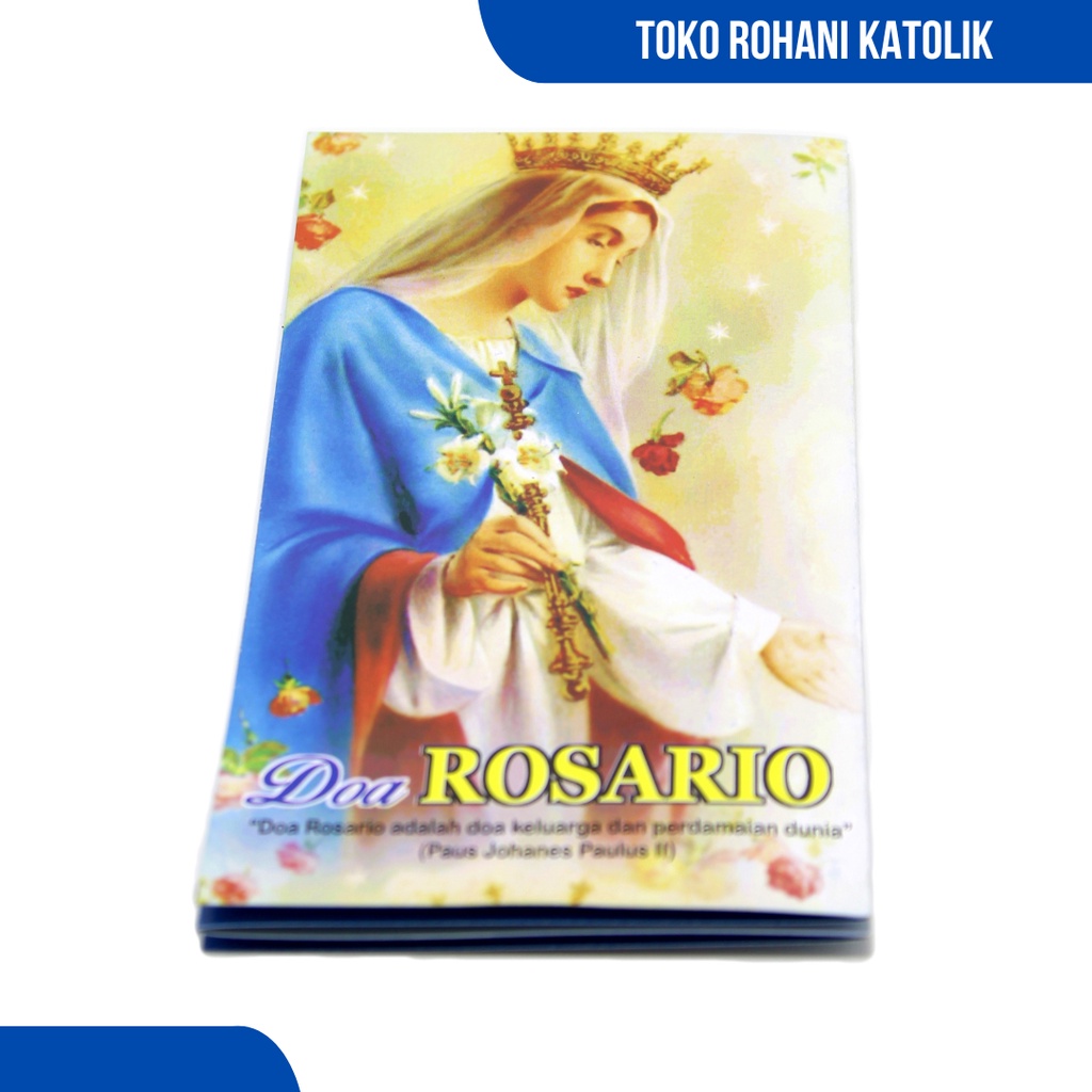 LEMBAR DOA ROSARIO / KAPLET DOA / BUKU DOA KATOLIK / LEMBAR DOA ROSARIO KATOLIK / BUNDA MARIA / PATUNG MARIA /