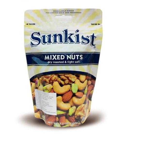 

️✔️✔️ Sunkist Mixed Nuts Dry Roasted & Light Salt 150 gr !