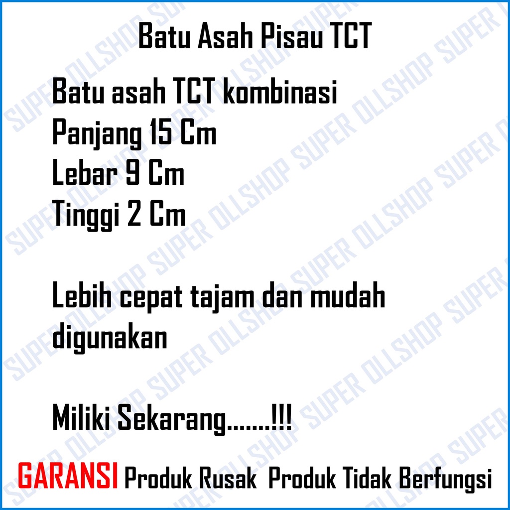 Batu Pengasah RRT / Asahan Pisau / Combination Sharpening Stone / Batu Gosok Asah Wungkal Mata Pisau Plener Ungkal  Mata Ketam