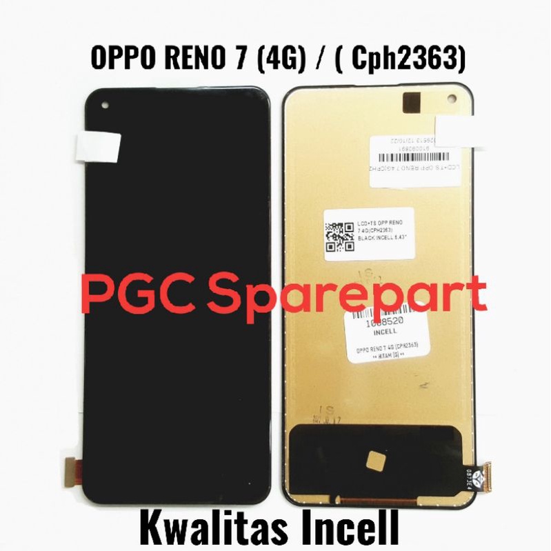 INCELL - LCD Touchscreen Fullset Oppo Reno 7 (4G) / CPH2363 / CPH-2363