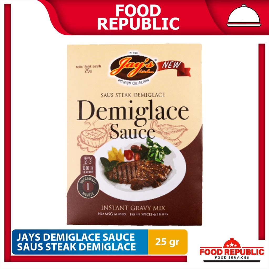 

JAYS DEMIGLACE SAUCE MIX 25 GR - SAUS STEAK DEMIGLACE HALAL NO MSG