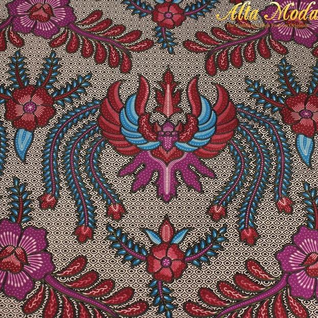 Alta Moda Batik Katun Sand Motif Bunga Magenta (1M)