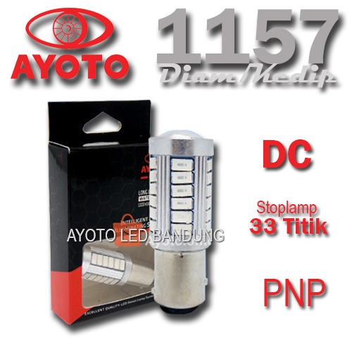 Ayoto 1157 Kedip Diam Lampu Rem Stoplamp LED Strobo DC 33 Titik