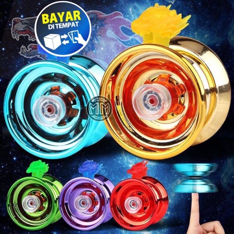 Jc Mainan Yoyo Besi 3 Bearing Chrome SNI