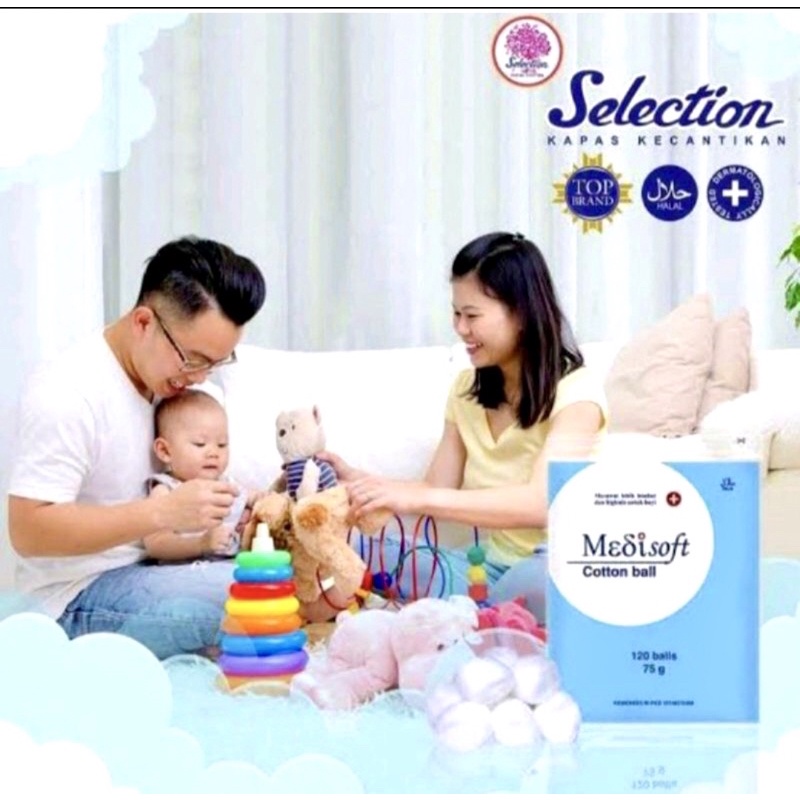 Medisoft Cotton Ball 120/ Kapas Bulat Medisoft