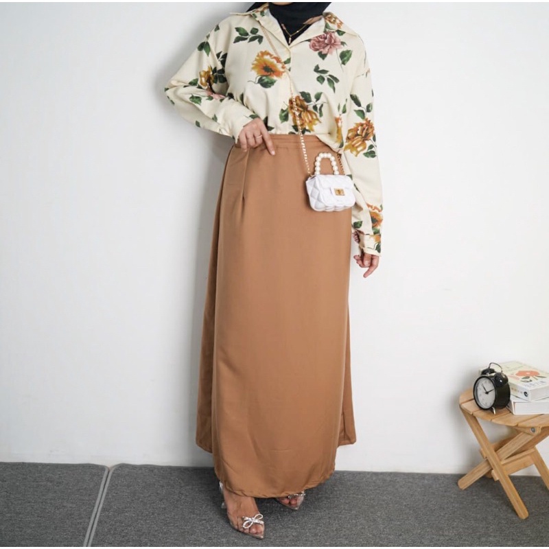 GFS GAMAR SHAKILA PLAIN A LINE SKIRT