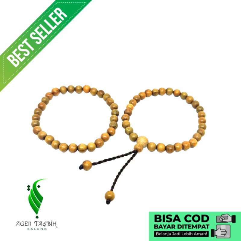 Gelang Jati Kluweh Size 6mm, Motif Bulat/Gelang Pria Dan Wanita