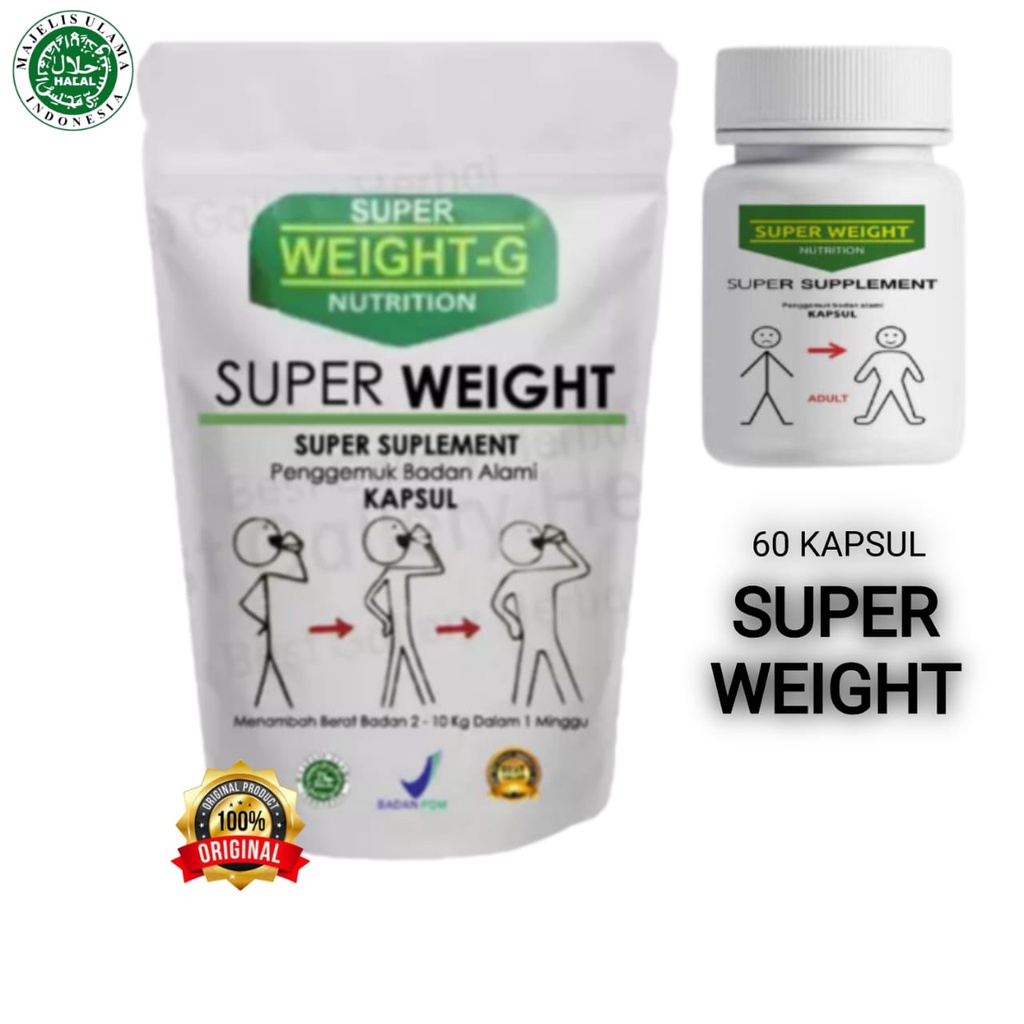 SUPER WEIGHT GAIN OBAT PENGGEMUK BADAN TERLARIS SUPER WEIGHT GAIN KAPSUL OBAT PENGGEMUK BADAN TERBUK