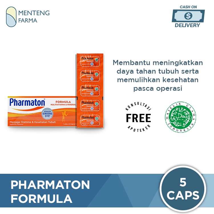 Pharmaton Formula - Suplemen Penambah Energi dan Stamina Tubuh