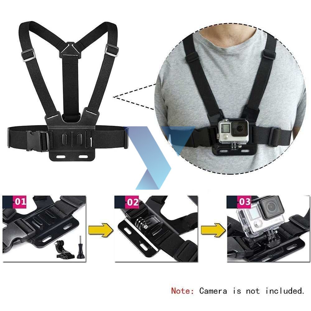 Wrumava Chest Harness Belt Strap 3 in 1 for GoPro - WMA01 ( Al-Yusi )