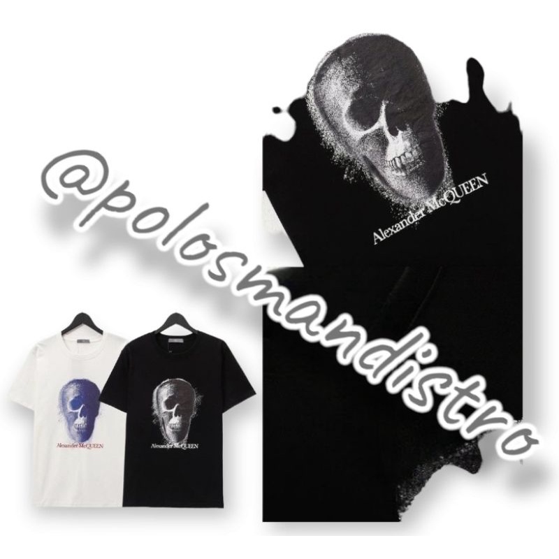 Kaos Tshirt Alexand*r McQue*n SKULLLSingle Skeleton Graphic TERLARIS Promosi Murah ALEXANDER MCQUEEN