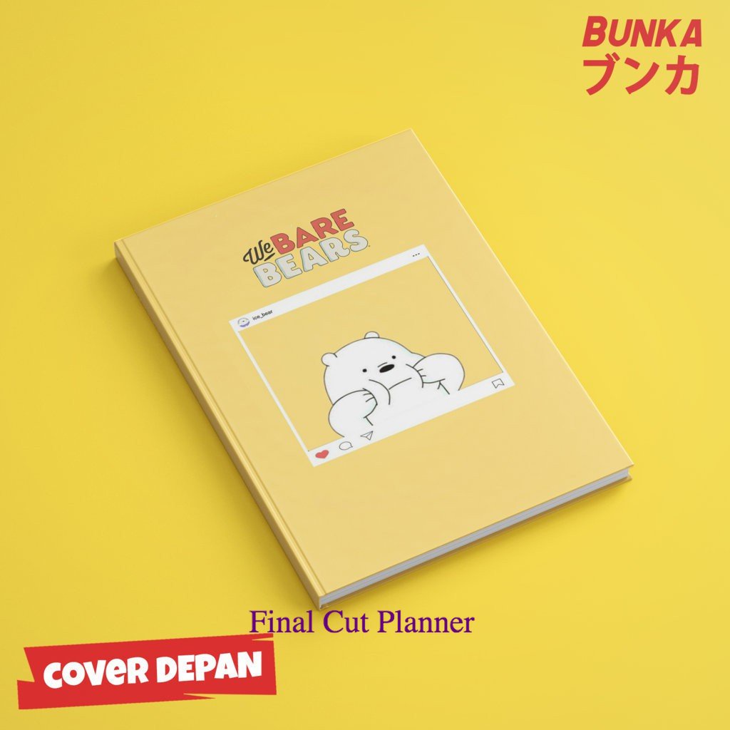 

Notebook We Bare Bears Ice Bear Insta Hardcover A5 Buku Tulis Catatan Note Agenda Planner .