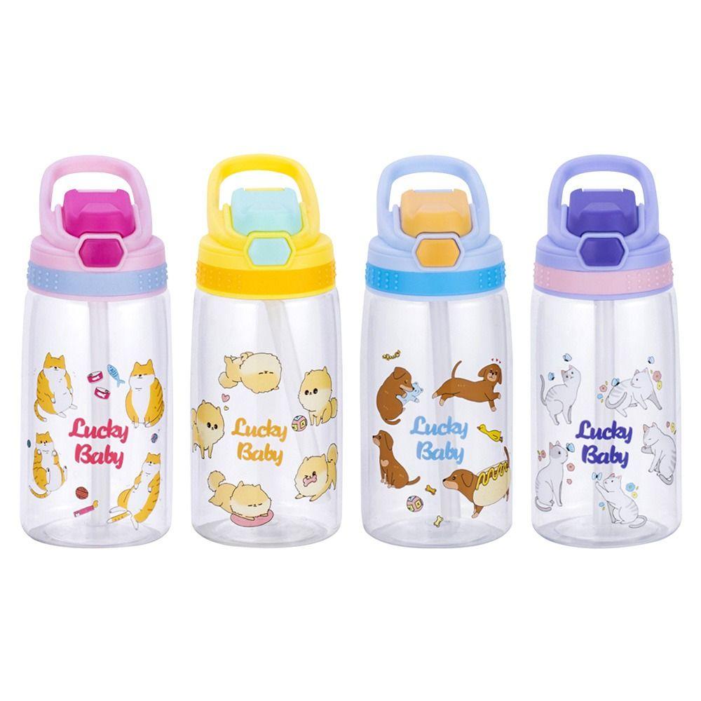 Solighter Botol Air Minum Anak Olahraga Travel Tanduk Lucu 480ML Duckbill Cup