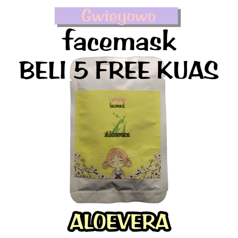 (ALOEVERA) MASKER WAJAH ORGANIK MASKER WAJAH BUBUK MURAH 10gr