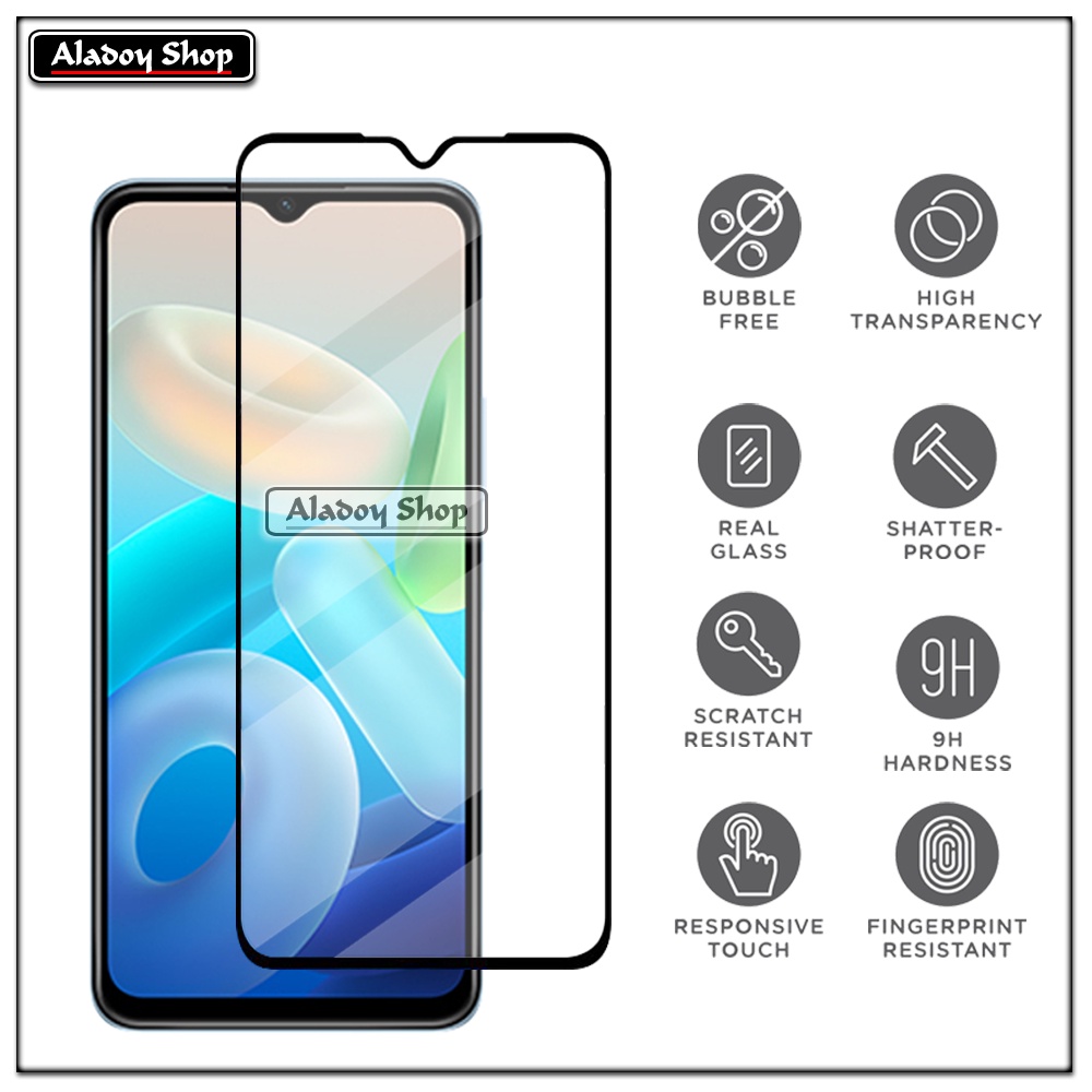 PAKET 2 IN 1 Tempered Glass Layar Vivo Y55S 5G + Skin Carbon Film 3D