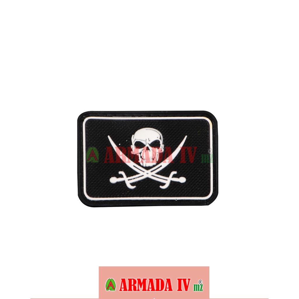 Patch Rubber Velcro Gambar Hantu Laut