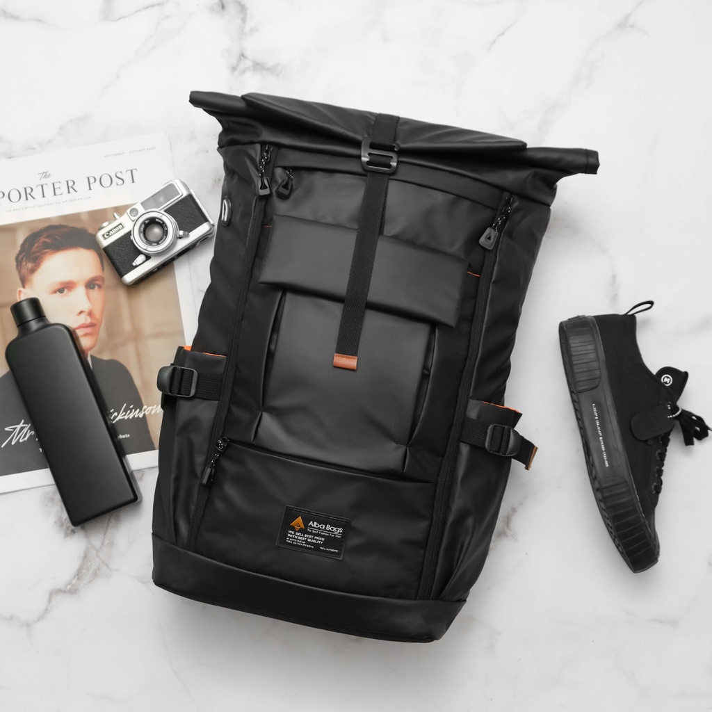 ready stock alba project backpack vegas 1.0 - tas ransel pria waterproof backpack vegas pria tas