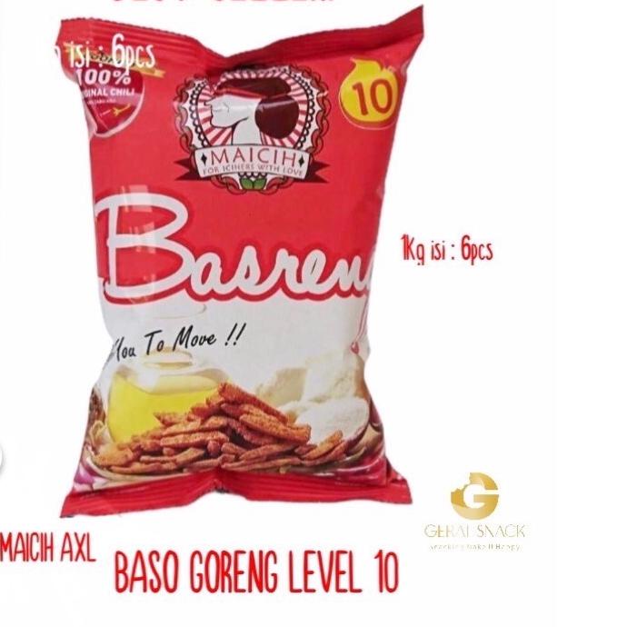 

10.10 Fasion sale Basreng Maicih AXL Level 10 - Baso Goreng Super Pedas Olahan Ikan Tengiri 100g murah