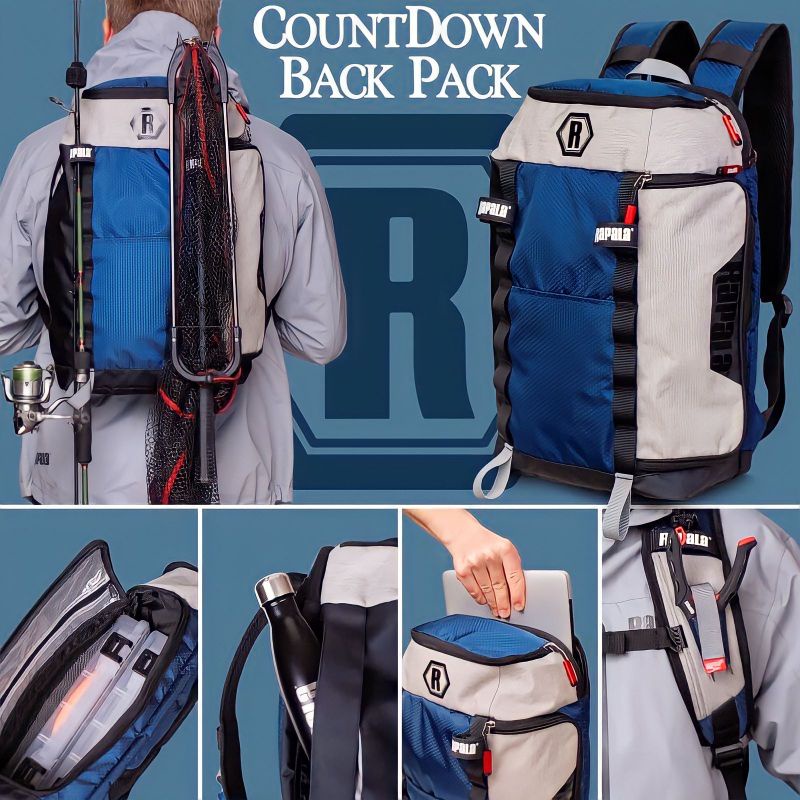 Tas Ransel Mancing Casting Rapala Countdown Back Pack RBCDBP