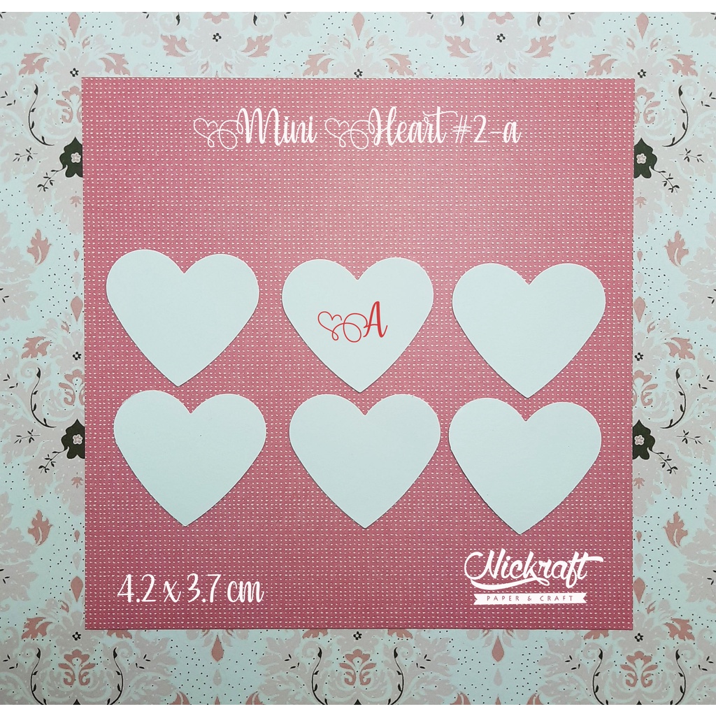 

MINI HEART #2 - Hiasan Scrapbook Hati Love Kertas