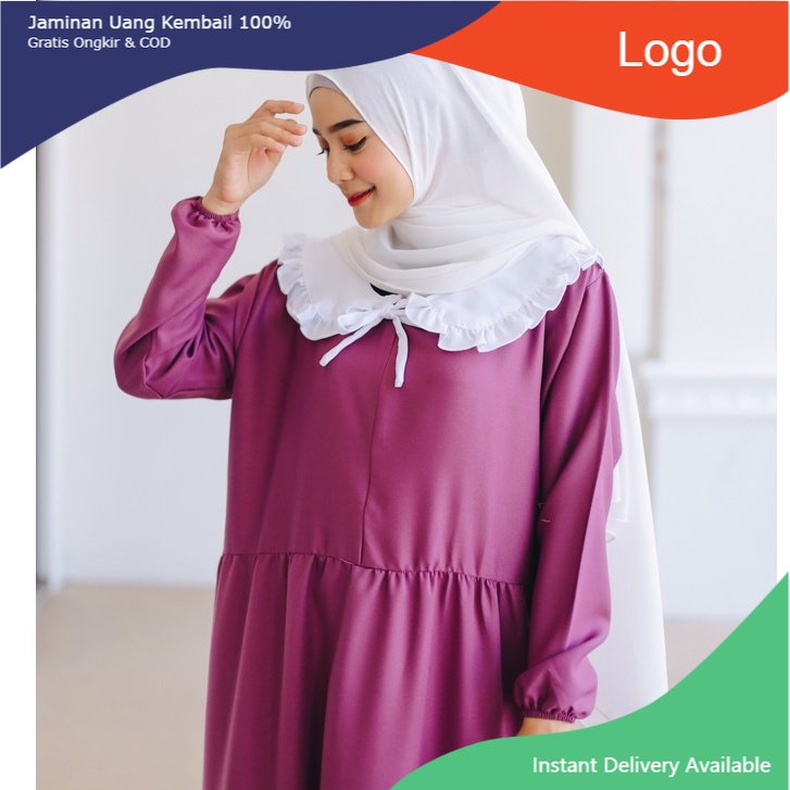 Pakaian Muslimah GAMIS DAISY DAILY BUSUI DRESS MOSCREPE