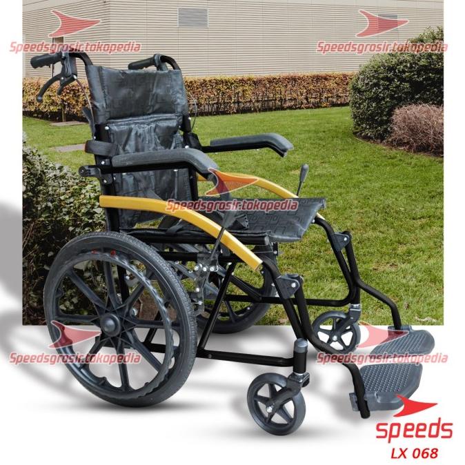 Kursi Roda Traveling Speeds Bisa Dilipat Kursi roda Alluminium 068-4