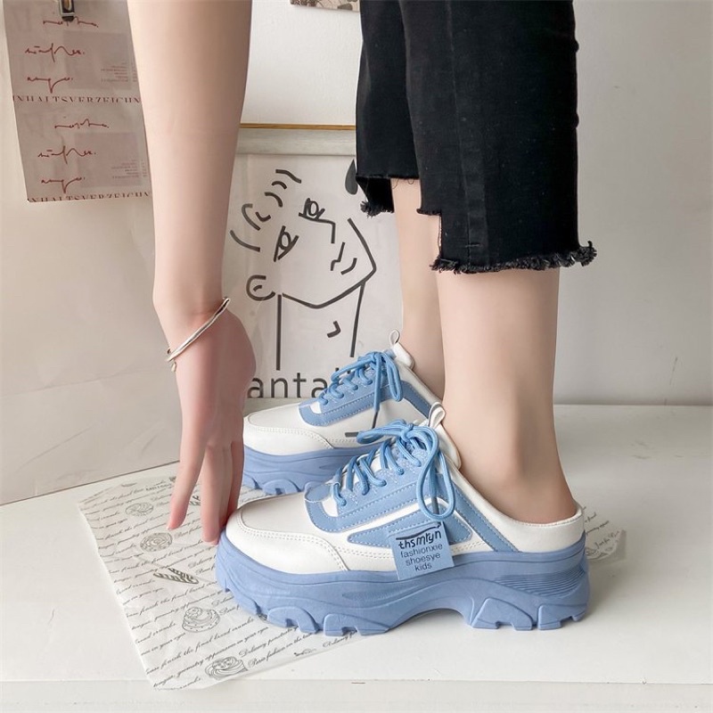 (FREE KAOS KAKI &amp; BOX) SN010 SEPATU SNEAKERS WANITA IMPORT KOREA FASHION