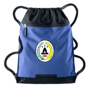 Tas Serut pria string bag polos selempang olahraga bahan Taslan waterproof | Tas Pria Ransel Serut Klub Bola PSS Sleman