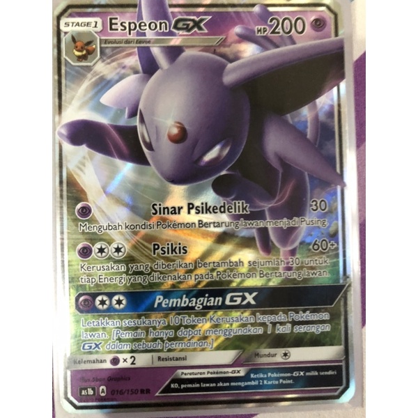 Espeon Gx (Pokemon Indo) Free Sleeve 100% Real