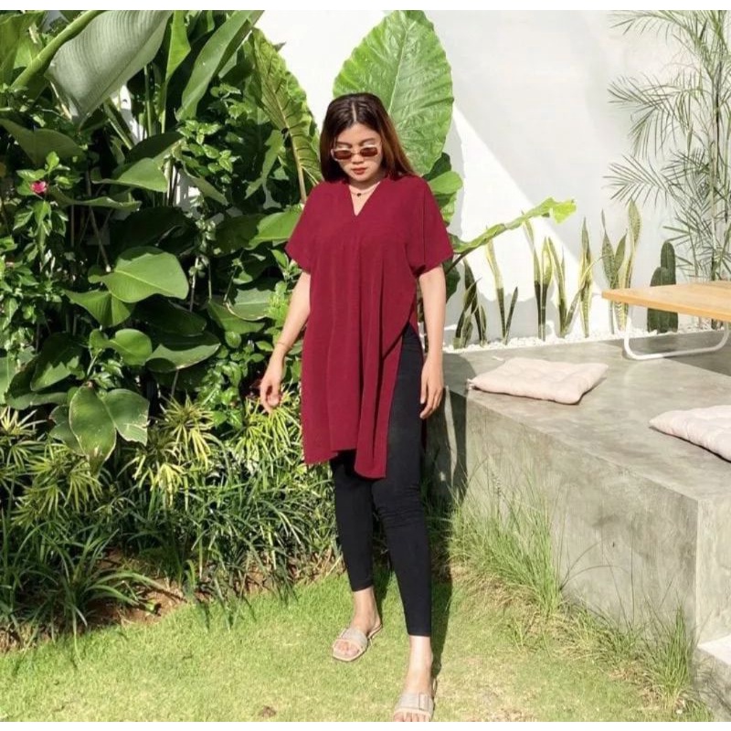 LONG SQUARE TOP ATASAN BLOUSE WANITA AIRFLOW CRINKLE AIRFLOW | LONG SQUARE NAGITA ATASAN BLOUSE WANIA TERBARU 2022 KEKINIAN