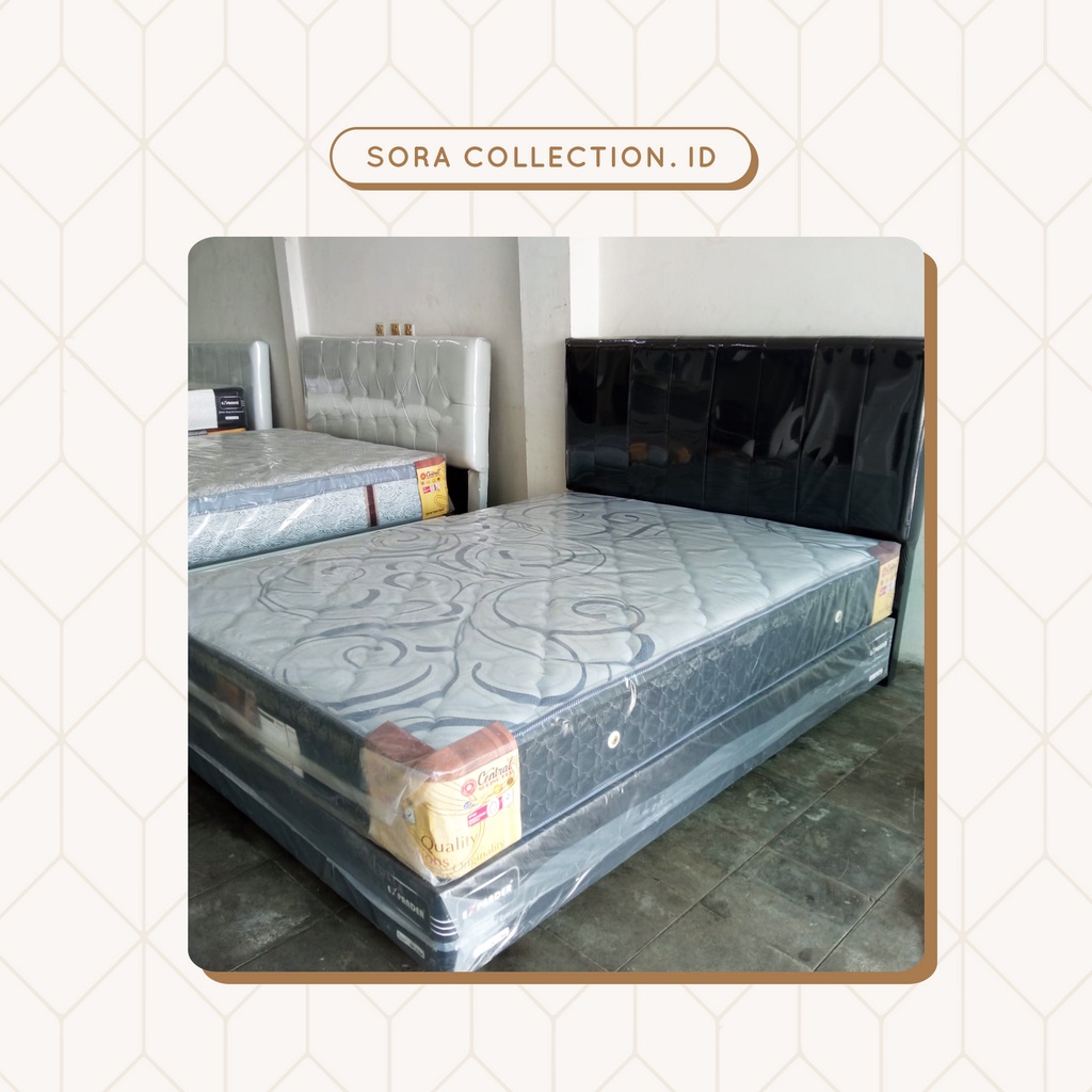 Central Springbed Deluxe Uk 100x200 cm + Divan Laci Full Set