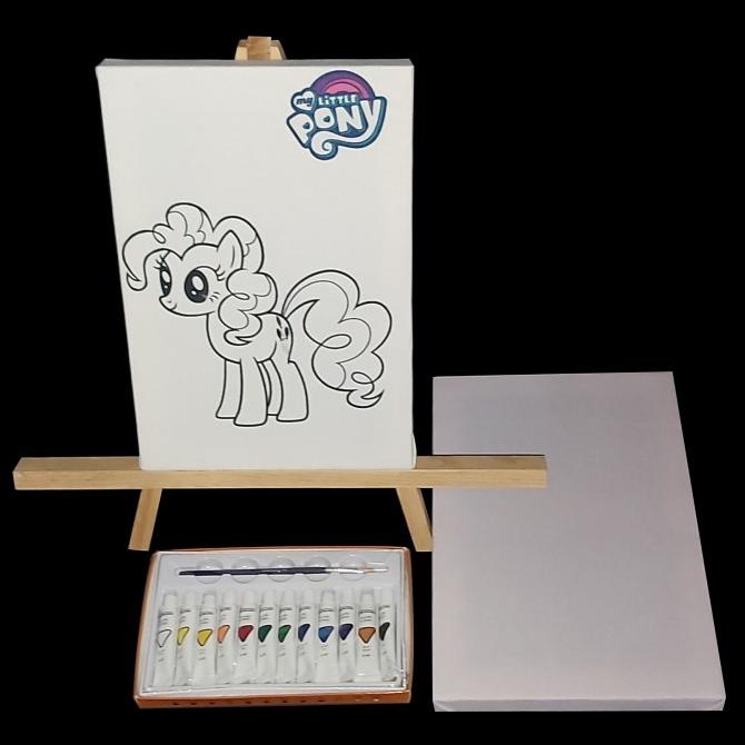 

Set Melukis/Mewarnai : Easel - 2 Kanvas Lukis - Akrilik - Kuas & Palet