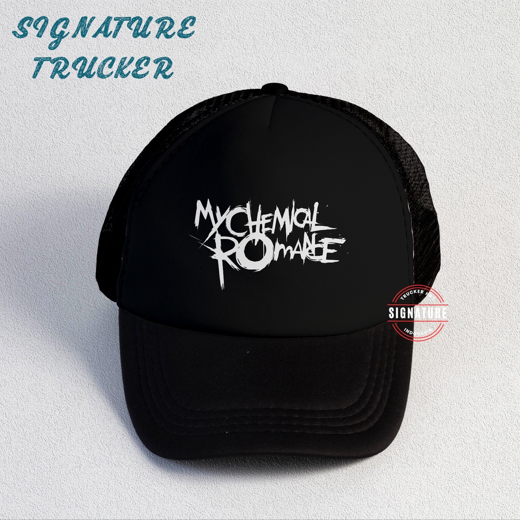 MCR | Trucker Hat Best Seller | Topi Pria | Topi | Trucker | Topi Band | Baseball | Band | Topi Jaring | Topi Sablon | Head Studio