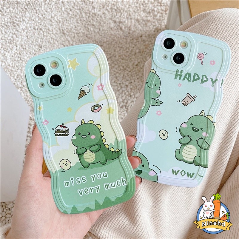 Soft Case TPU Motif Dinosaurus Untuk iPhone 14 13 12 11 Pro Max X Xr Xs Max 8 7 6 6s Plus