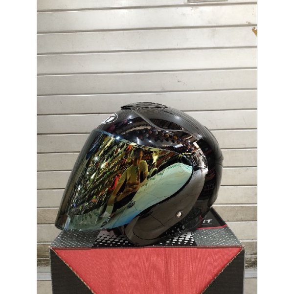 KYT KYOTO PAKET GANTENG HITAM GLOSSY ORIGINAL