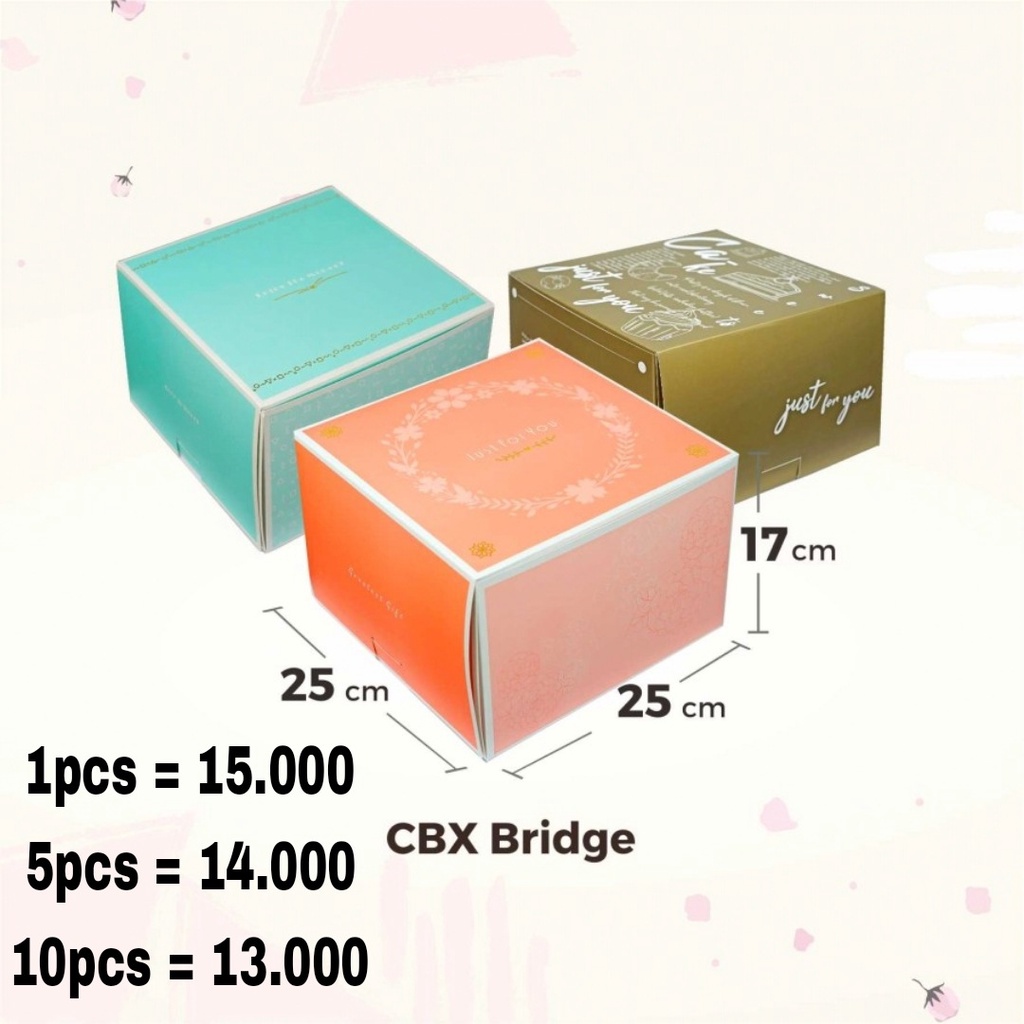 

CBX Bridge Aquarine, Marigold, Brown Sugar 25cm x 25cm x 17cm