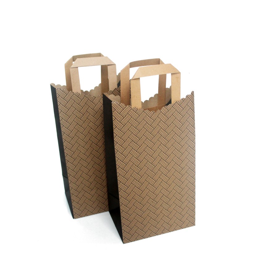 

10 pcs Goodie Bag Packaging Hampers Natal Paper Bag Kemasan Souvenir Ulang Tahun Paperbag Brown Kraft