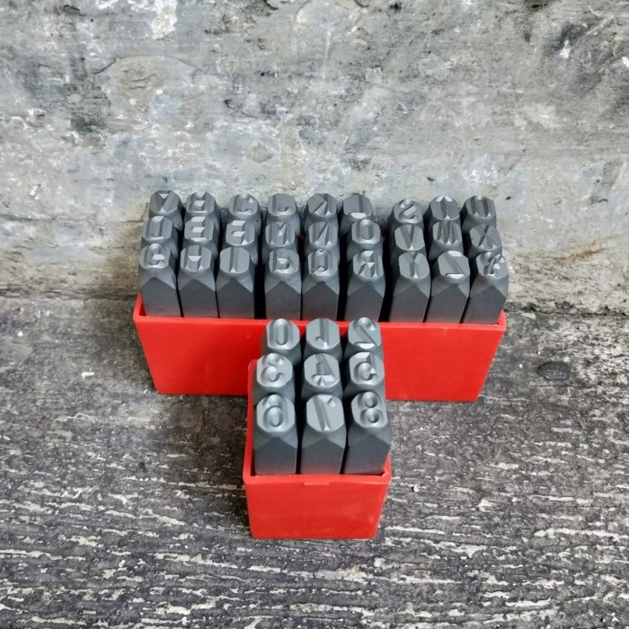 Obeng Mata Obeng Ketok 8Mm Huruf Dan Angka - Mata Ketok 8Mm Set