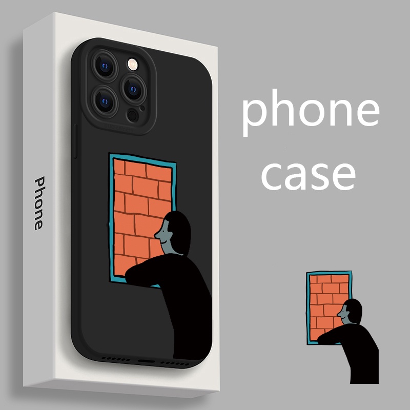 Soft Case Silikon TPU Motif Anak Laki-Laki Untuk IPhone 14 13 12 Pro Max 11 XS XR X Plus