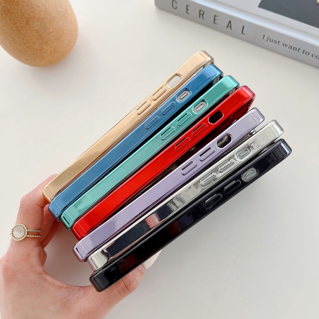 MAGSAFE CASE LIST CHROME IPHONE 11 11 PROMAX X XR XSMAX SOFT CASE ELECTROPLATING SQUARE FLAT FULL PROTECTOR CAMERA