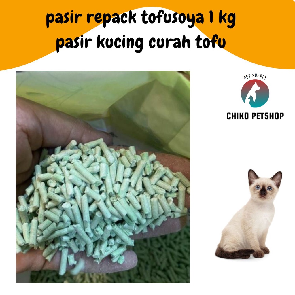 pasir repack tofusoya kemasan 1 kg - tofu gumpal wangi