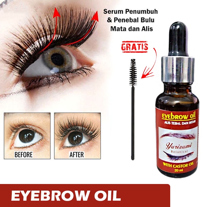 Beauty Jaya - Eyebrow Oil Serum Eyelash By Yurizumi Menumbuhkan Alis dan Bulu Mata 3x Lebih Cepat