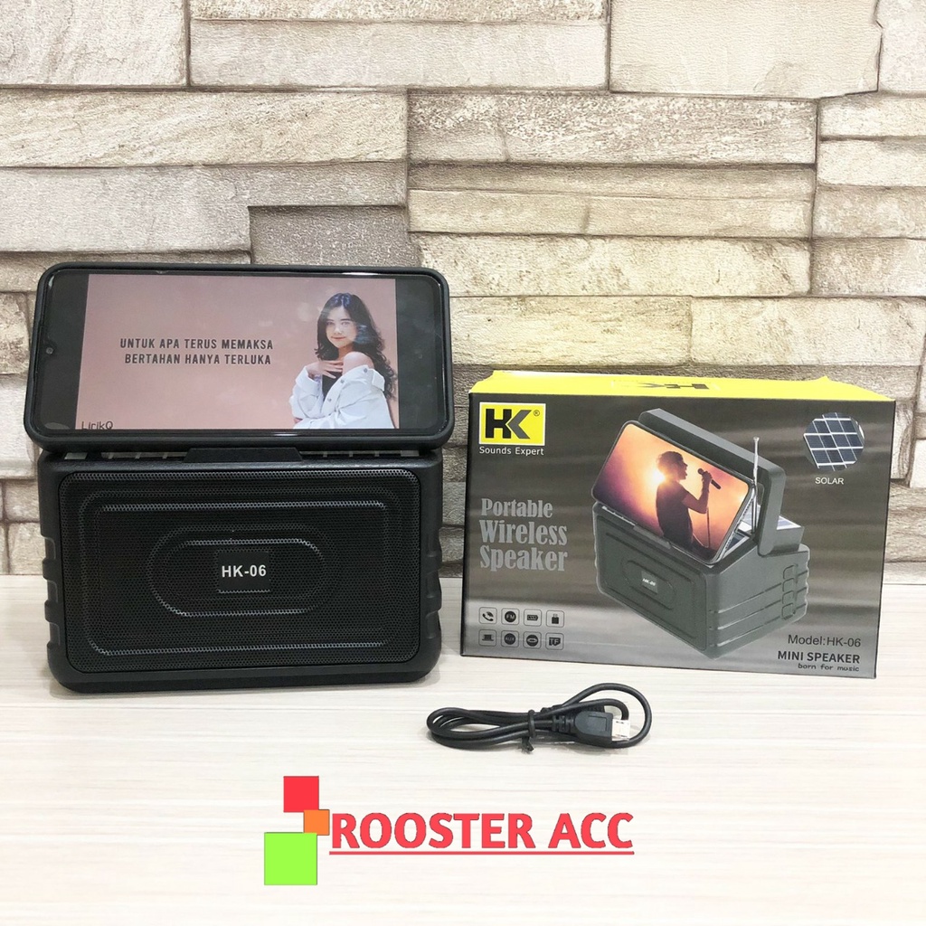 SPEAKER BT HK + SOLAR PANEL HK-06