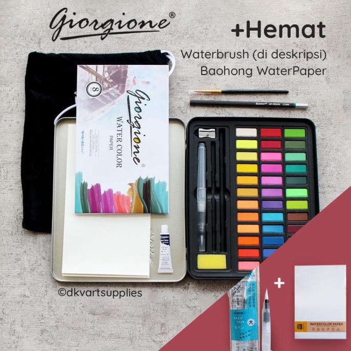 

Giorgione 36/48 Warna Colors Solid Watercolor Cat Air Box Set