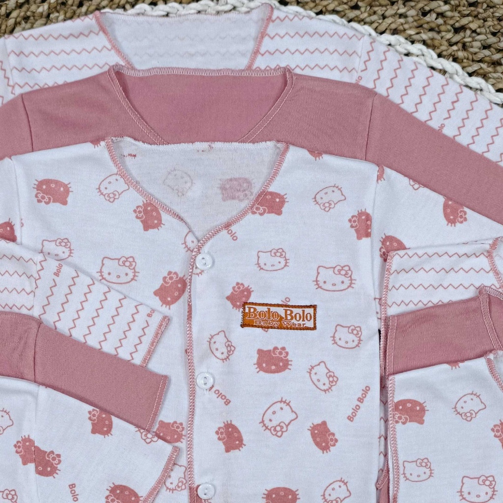 Serian Dusty - 18 PCS Paket Baju Bayi Perempuan Celana Bayi SERIAN PINK DUSTY Setelan Bayi Baju Bayi Newborn Baju Bayi Baru Lahir Baju Bayi Kekinian