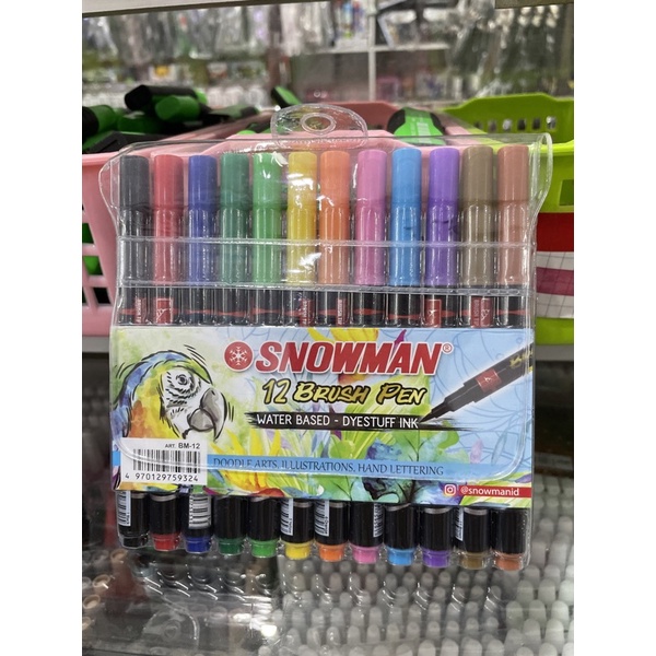 

Spidol brush snowman 12 warna