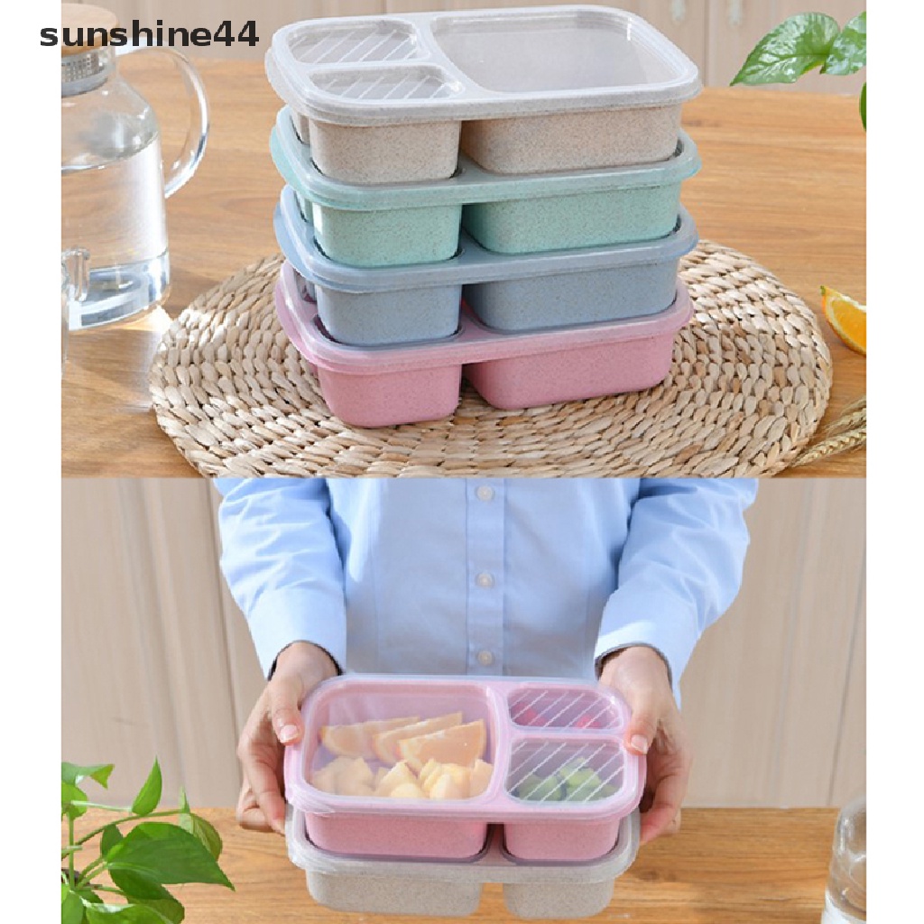 Sunshine Kotak Makan Siang Bento Portable Gaya Jepang Untuk Anak / Dewasa