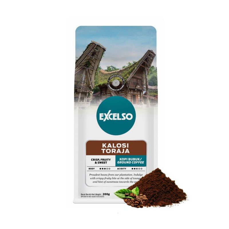 

Excelso Kalosi Toraja Kopi Bubuk 200gr