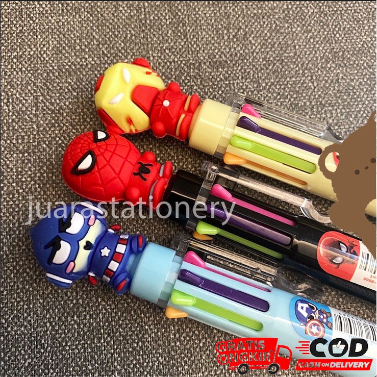 

1384 KUALITAS PREMIUM Pulpen 8 Warna Unicorn Super Hero Heroes Avengers / Pulpen Warna / Pulpen Unicorn / Bolpen / Bolpoin / Pulpen / Bolpen Warna / Bolpoin Warna