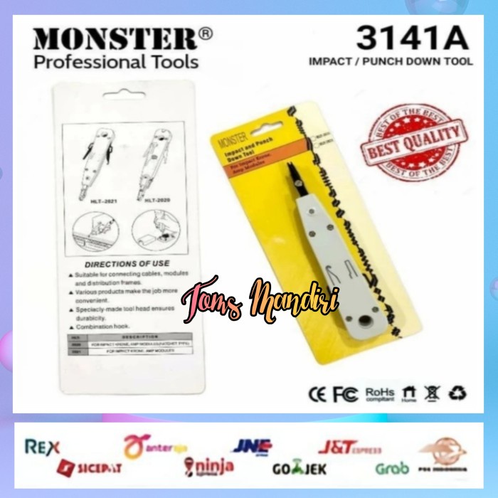 

Dijual Punch Down Tool Kit Hemat